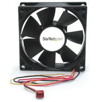 StarTech Dual Ball Bearing Computer Case Fan w/ TX3 Connector, 80 x 25mm-A dual ball bearing design ensures reliability and longer life