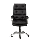 Brassex Elius Executive Office Chair - Black-Ergonomic design with full back and head rest for complete support while you work