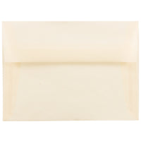 JAM Paper A6 Invitation Envelopes, 4.75 x 6.5, Spring Ochre Ivory Translucent Vellum, 250 Pack (PACV650H)-Spring ochre translucent envelope