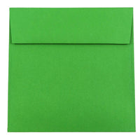 JAM Paper 6.5 x 6.5 Square Envelopes, Brite Hue Green Recycled, 100 Pack (02792279B)-Dimension: 6-1/2"H x 6-1/2"W x 0.1"D