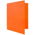 JAM PaperMD – Chemise de présentation en plastique robuste à 2 pochettes, 9 x 12 po, orange, 108/paq.-Épaisseur du papier : robuste