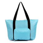 PACK N FOLD 51111 Foldable Lightweight Water-Resistant Tote Bag, Blue-Blue. Polyester