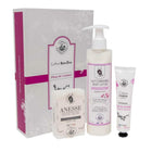 La Maison du Savon de Marseille Cherry Hand and Body Care Gift Box-The gift box contains a 30ml travel hand cream with cherry, cherry scented body milk with donkey's milk and cherry donkey milk soap