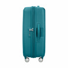 American Tourister Curio Spinner Luggage - Expandable - Medium - Jade Green-Multi-stage pull handle allows you to customize the height for a more comfortable experience