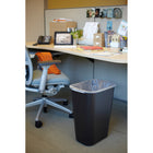 Rubbermaid Commercial Large Wastebasket - 38.8 L - Black-Recycling options available