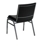 Flash Furniture HERCULES Series Heavy Duty Black Vinyl Stack Chair-550 lb. Weight Capacity