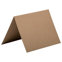 Jam Paper Cartes à plier 60 lb en papier kraft recyclé, format A6, brun, 50/pqt-Brun