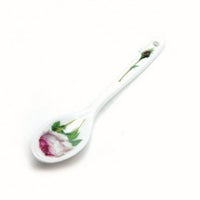 Roy Kirkham Set of 6 Teaspoons, Redoute Rose-Redoute Rose Set of 6 Teaspoons Fine Bone China.
