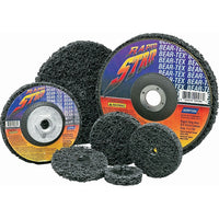 Norton Bear-Tex Rapid Strip Discs, 4-1/2" Dia., Extra Coarse Grit, Silicon Carbide - 4 Pack-Abrasive Material: Silicon Carbide