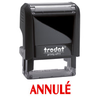 Trodat Printy ''Annule'' Red Ink Self-Inking Stamp 4911-Each stamp contains up to 65% post-consumer recycled plastic