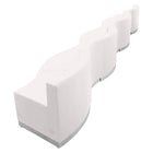 Flash Furniture HERCULES Alon Melrose LeatherSoft Reception Configuration - 7 Pieces - White-Modernize Your Business Office or Entry Way