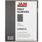 JAM Paper Plastic Sleeves, 9 x 11.5, Smoke Grey, 24 Pack (2226316990g)-Material: plastic