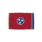Flagzone Tennessee Flag with Heading And Grommets, 3' x 5' (FZ-2412051)-Tennessee flag with distinctive symbol design
