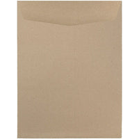 JAM Paper 9 x 12 Open End Catalog Envelopes, Brown Kraft Paper Bag Recycled, 100 Pack (6315446)-Brown