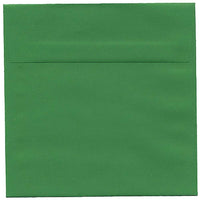 JAM Paper 6.5 x 6.5 Square Envelopes, Brite Hue Green Recycled, 250 Pack (2792279H)-Green recycled envelope