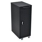 Luxor (LLTP12-B) 12 Laptop/Chromebook Compact Charging Cart, Black-Black steel