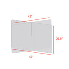 Mark Maker 4 Way Table Divider - 42" L x 42" W x 23.5" H - 1/4" clear acrylic - no pass throughs-Made from 1/4” clear acrylic.
