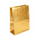 Jam Paper - Sacs cadeaux en aluminium avec poignées en corde - Très grand - 12 1/2 po x 17 po x 5 1/2 po - Or mat - Paquet de 100-Couleur: Or Mat