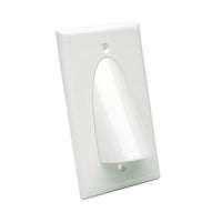 Digiwave Bulk Cable Pass Through Wall Plate, 0.1" x 2.4" x 4.5", White-Digiwave Bulk Cable Pass Through Wall Plate (single gang)