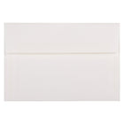 JAM Paper A8 Invitation Envelopes, 5.5 x 8.125, Strathmore Bright White Laid, 100 Pack (33028g)-Bright white