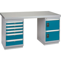Kleton Workbenches, 60" W x 30" D x 34" H, 2500 Lbs. Capacity (FG467)-Capacity: 2500 lbs.