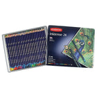 Derwent Inktense Pencils -  Assorted Colours - 24 Pack-Durable metal tin includes 24 pencils, each of an exciting colour range