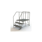 Tri-Arc Mobile Work Platform, 3 Step, 30" x 48" (WLWP133648SL)-Frame Material: Steel