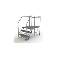 Tri-Arc Mobile Work Platform, 3 Step, 30" x 48" (WLWP133648SL)-Frame Material: Steel