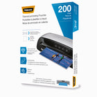 Fellowes 12.5” Laminator Value Bundle with 200 Letter 3 Mil Pouches-Auto-Shut Off saves energy and prevents overheating