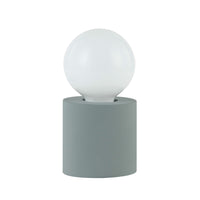 Dainolite Tonya Modern Incandescent Table Lamp - 1 Light - Grey -No Assembly Required