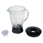 Total Chef 6-Speed Countertop Blender with Glass Jar - 6 Cup-Contemporary black and stainless steel design