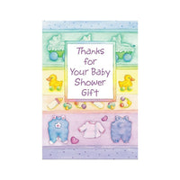 Thank You Cards, Thanks For Your Gift For Baby Shower Gift, 48 Notelet Cards-Inside: Your kindness added to the joy and the excitement of the shower.  Thank You
