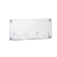Azar Three-Pocket Bifold Wall Mount Brochure Holder (105584)-Brochure Holder