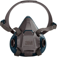 3M 6500 Series Half Facepiece Respirator, Silicone, Small - 3 Pack-Size - Small