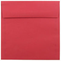 JAM Paper Enveloppes carrées avec fermeture gommée, 6 1/2 x 6 1/2 po, rouge, 1000/paquet-rouge