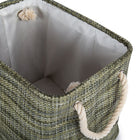 Truu Design Rectangular Storage Baskets, Set of 6, 15.5 x 14 x 12 inches, Green-Each nests in one another, space-saving storage solution when not in use