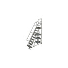 Tri-Arc Stock Picking Rolling Ladder, 24" x 90", 9 Step, Perforated (KDSP109246)-Frame Material: Steel