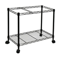 Oceanstar 1MRC1491 Portable 1-Tier Metal Rolling File Cart, Black-Made with metal for sturdiness and frequent use