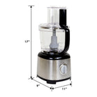 Kenmore 11-Cup Food Processor and Vegetable Chopper - 500W - Black-Premium stainless steel S-blade
