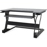 Ergotron WorkFit-T Sit-Stand Desktop Workstation (33-397-085)-Economical design and smaller footprint fit your budget and your space