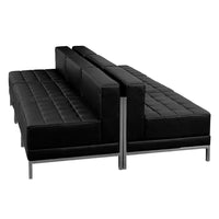 Flash Furniture HERCULES Imagination Black LeatherSoft Lounge Set, 6 Pieces-Contemporary Reception Set