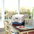 Bankers Box R-Kive Letter/Legal Heavy-Duty Storage Box - Blue - 4 Pack-Smooth rolled edges add strength and prevent paper cuts