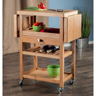 Winsome Barton Kitchen Cart with Built-In Wine Rack, Bamboo (80434)-5