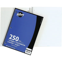 Hilroy 1-Subject Notebook, 10-1/2" x 8", 250 Pages, Blue-Coil notebook designed to take notes on 1 project or subject making it ideal for offices and classrooms
