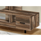 Monarch Specialties 2611 Tv Stand - 48"L/Brown Reclaimed/1 Drawer-Conveniently-located storage drawer on the right of the entertainment center to keep certain books, cables or accessories at bay