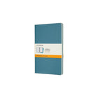 Moleskine – Cahier journal, grand, ligné, ens. de 3, bleu ardent, couverture souple (CH016B44)-Couverture en carton épais souple, bleu ardent