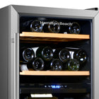 Hamilton Beach 43-bottle Dual Zone Wine Fridge - Stainless Steel-Adjustable thermostat for ideal temperature control