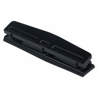 JAM Paper Metal 3 Hole Punch - Black - 10 Sheet Capacity-Color: Black