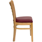 Flash Furniture HERCULES Premium Curved Triple Braced & Double Hinged Burgundy Fabric Metal Folding Chair - 2 Pack-Burgundy Vinyl Upholstered Seat