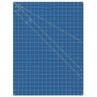 Westcott 18" x 24" Double Sided Cutting Mat, Blue-Made of a unique composite material, providing a non-stick, non-marring surface. Ideal for a wide variety of applications - industry, office, school or home